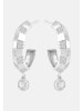 Ethische Diamanten Ohrringe aus 375 Weißgold mit Lab Grown Diamant