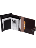 Secrid Geldbörse Premium Miniwallet+ Emboss Lin in Dark Brown
