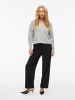 Vila Strickpullover in Medium Grey Melange