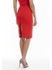 faina Damen Strick Midirock in Rot