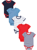 TupTam Jungen Baby Body Kurzarm 5er Pack in rot Modell 1