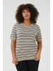 KAFFE curve Strickpullover KClizzy Regular fit in Elephant Mel.-Black/Chalk