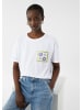 comma T-Shirt in 0100_weiß