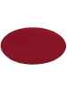 Snapstyle Luxus Hochflor Shaggy Teppich Velvet Rund in Weinrot