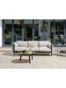 Beliani Gartensofa ESPERIA in Grau/Schwarz - (W) 211 x (H) 80 x (L) 96 cm