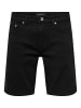 ONLY & SONS Jeans-Shorts in Black Denim