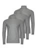 Ragman Rollkragenshirt Basic in Grau-melange