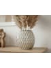 FineBuy Vase in Silber / Aluminium / 34x13x32