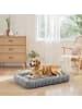Feandrea Hundebett Baddi in Taubengrau - (B)106 x (H)20 x (T)75 cm