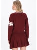 DreiMaster Women Cardigan in wine red offwhite