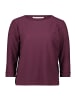 BETTY & CO Strukturshirt mit Rundhalsausschnitt in Dark Aubergine