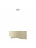 Licht-Erlebnisse Pendelleuchte Ø 50 x (T)107 cm in Weiß Creme GoldWeiß Creme Gold