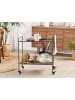 Beliani Servierwagen ALAMO in Schwarz - (W) 70 x (H) 70 x (L) 40 cm