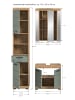 xonox.home Badkombination in Artisan Eiche/Salbei - (B) 112 x (H) 191 x (T) 34
