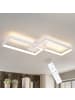 ZMH LED Deckenleuchte in Weiß Dimmbar 40W Wohnzimmerlampe aus Metall Modern