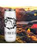Mr. & Mrs. Panda Thermobecher Bär Königin mit Spruch in Weiß