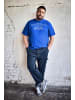 Men Plus Kurzarm T-Shirt in kobaltblau