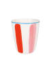 Blond Amsterdam Becher Streifen PR in Rot - 350 ml