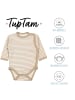 TupTam Baby Langarm Wickelbody im 5er Set in grün/beige