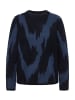 Cecil Gemusterter Pullover in Blau