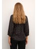 Kaffe Langarm-Bluse KAsigrid Regular fit in Midnight/ Sand Graphic Dot