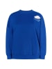 myMo Damen Sweatshirt Mit Applikation in Royalblau
