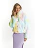 faina Damen Faux Fur Blouson in Regenbogen
