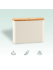 relaxdays Toilettenpapier Aufbewahrung in Beige - (B)45 x (H)34,5 x (T)15 cm