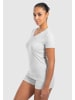 SMILODOX T-Shirt Nela Modal in Grau Melange