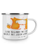 Mr. & Mrs. Panda Wandertasse Hochzeit Liebe mit Spruch in Transparent