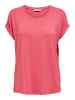 ONLY Einfarbiges T-Shirt Rundhals Kurzarm Oberteil ONLMOSTER in Rosa-2