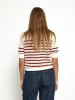 minus T-Shirt in Cloud Dancer/Pink Shell Stripe