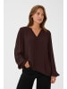 Kaffe Langarm-Bluse KAstine Regular fit in Black Coffee
