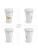 Mr. & Mrs. Panda Coffee To Go Becher Raupe Schmetterling ohne Sp... in Weiß