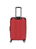 travelite City 4 Rollen Kofferset 3-teilig mit Dehnfalte rot