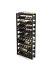 relaxdays Weinregal in Schwarz - (B)72,5 x (H)166 x (T)25 cm