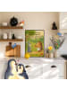 Mr. & Mrs. Panda Bild Hase Igel Design mit Spruch in Weiß