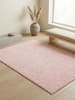 KADIMA DESIGN Teppich Kurzflor Waschbar Einfarbig AMMER Strapazierfähig OEKO-TEX in Rosa