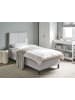 Beliani Doppelbett COUNTESS  in Grau/Braun - (W) 91 x (H) 114 x (L) 205 cm