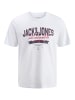 JACK & JONES PLUS T-shirt in Bright White