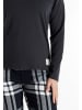 Tom Tailor Pyjama Xanthi in grau-dunkel-Karo