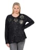 Ulla Popken Sweatshirt in schwarz