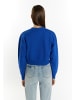 myMo Damen Sweatshirt Cropped in Königsblau