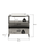 ebuy24 Waschbeckenunterschrank Bagno Grau 80 x 48 cm