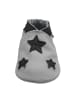 Yalion Leder-Krabbelschuhe "Stern" in Grau