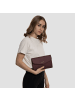 Lazarotti Bologna Leather Clutch Tasche Leder 23 cm in burgundy