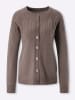 Sieh an! Strickjacke in dunkeltaupe