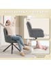 HOMCOM Esszimmerstuhl-57L x 63B x 93H cm-Grau