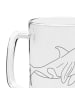 Mr. & Mrs. Panda Gravur Bierkrug Orca ohne Spruch in Transparent