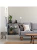 relaxdays Tischlampe in Silber/Weiß - (H)55 x Ø21 cm
